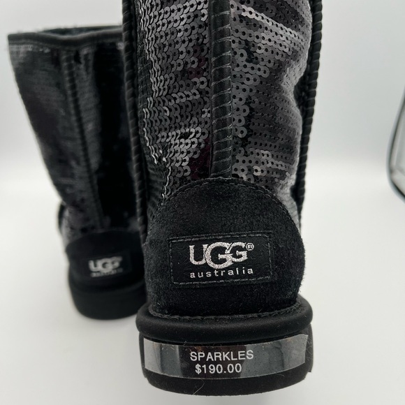 UGG Classic Short Black Sequin Winter Boots Women UGG Black Sequin Winter Boots